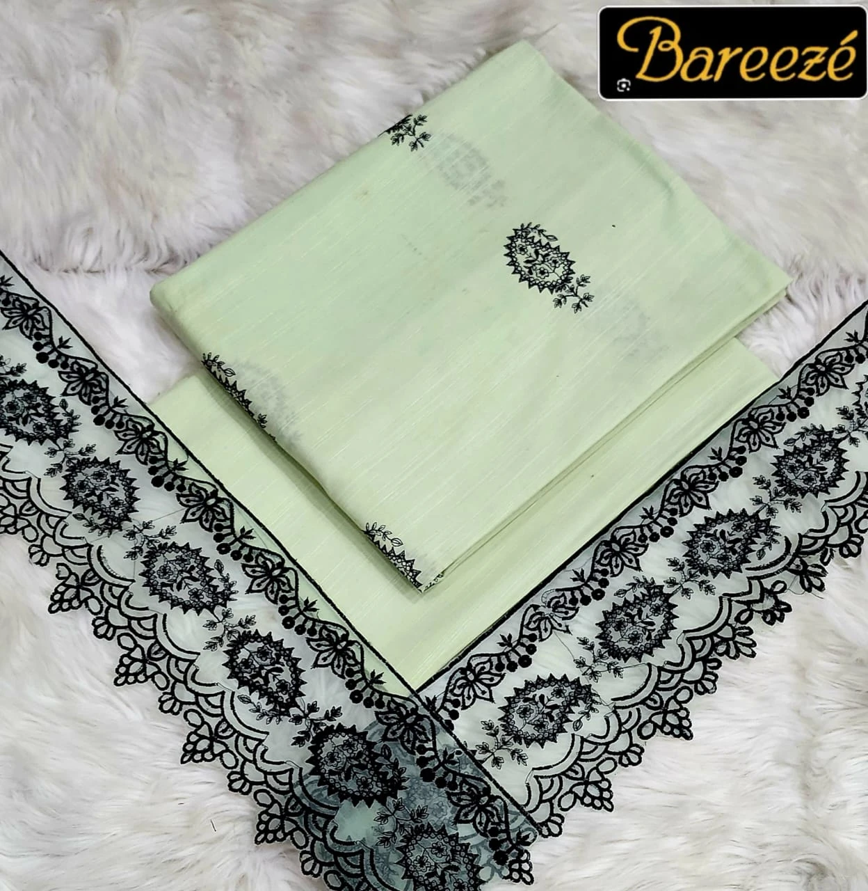 Bareeze 2-Piece Embroidered Khaddar Suit