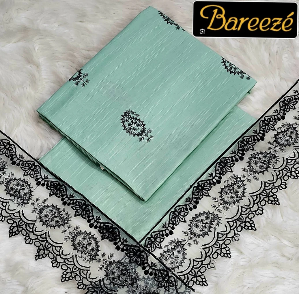 Bareeze 2-Piece Embroidered Khaddar Suit