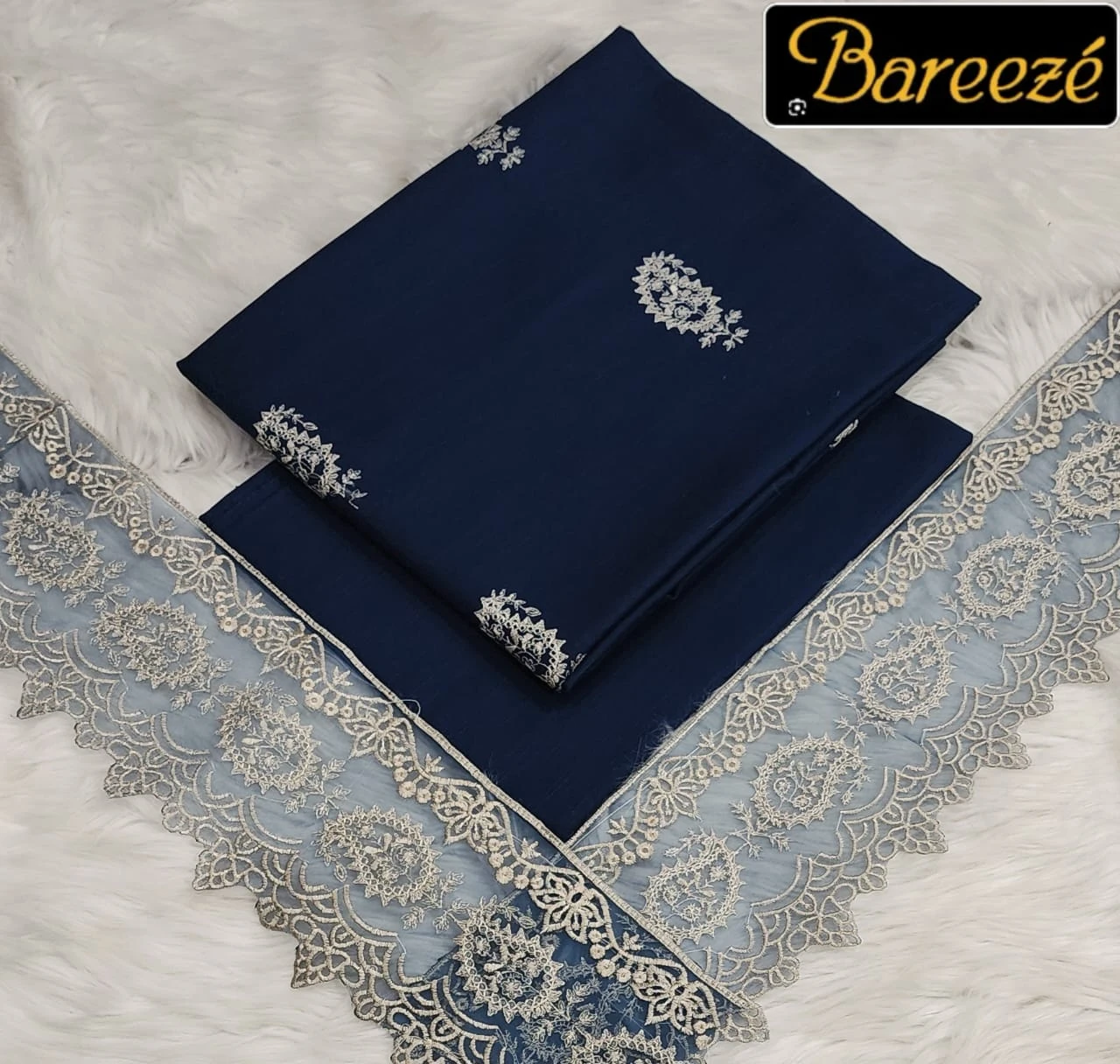 Bareeze 2-Piece Embroidered Khaddar Suit