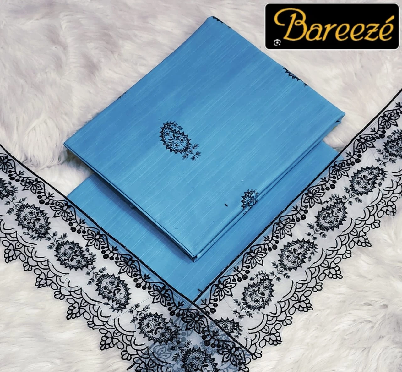 Bareeze 2-Piece Embroidered Khaddar Suit