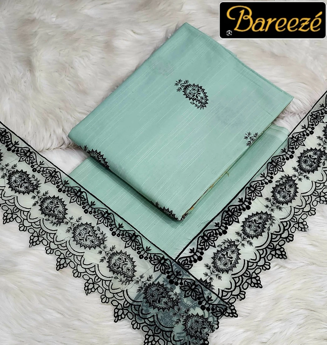Bareeze 2-Piece Embroidered Khaddar Suit