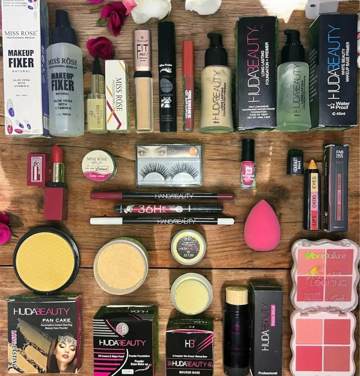 Huda and Miss Rose Essential Makeup Bundle